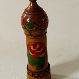 Vintage Wooden hand crafted perfume holder